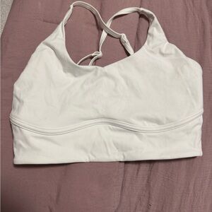 XL Buffbunny Poshknit Bra - White